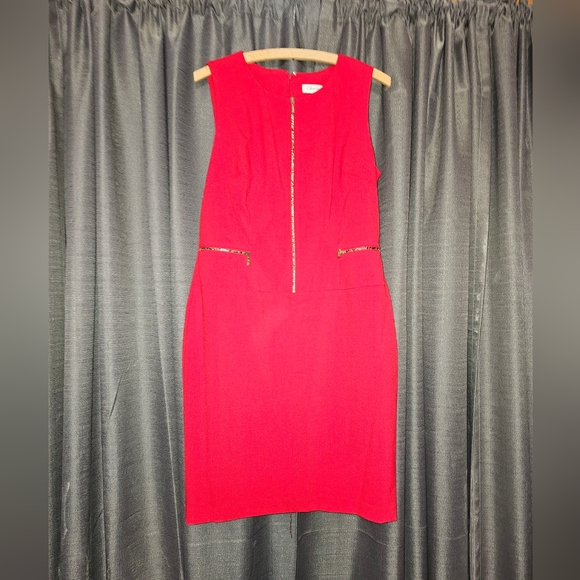 Calvin Klein Dresses & Skirts - Calvin Klein Vibrant Red Mini Dress